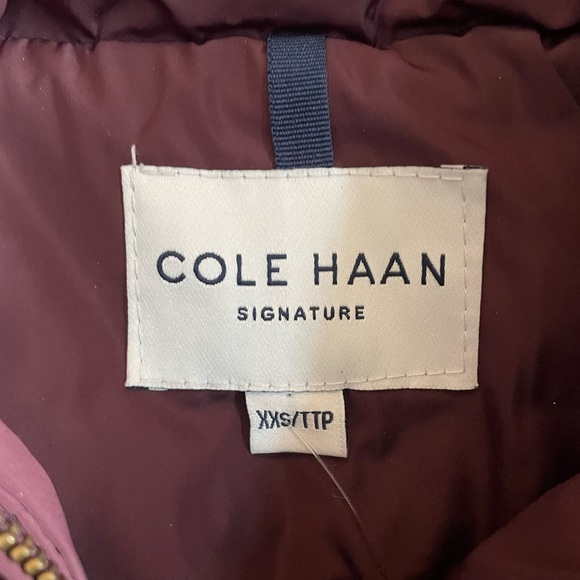 NWT Cole Haan Box Quilt Down Coat, XXS - Picture 7 of 8